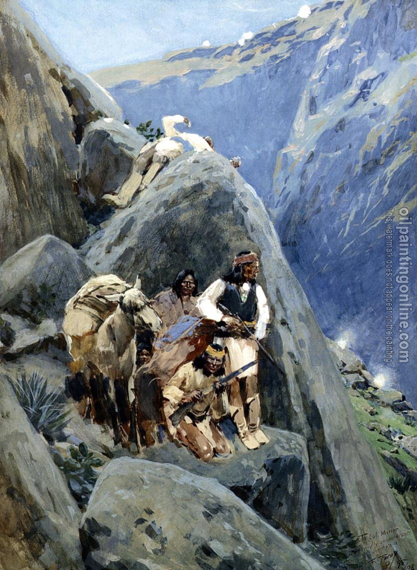 Farney, Henry - Apache Indians in the Mountains